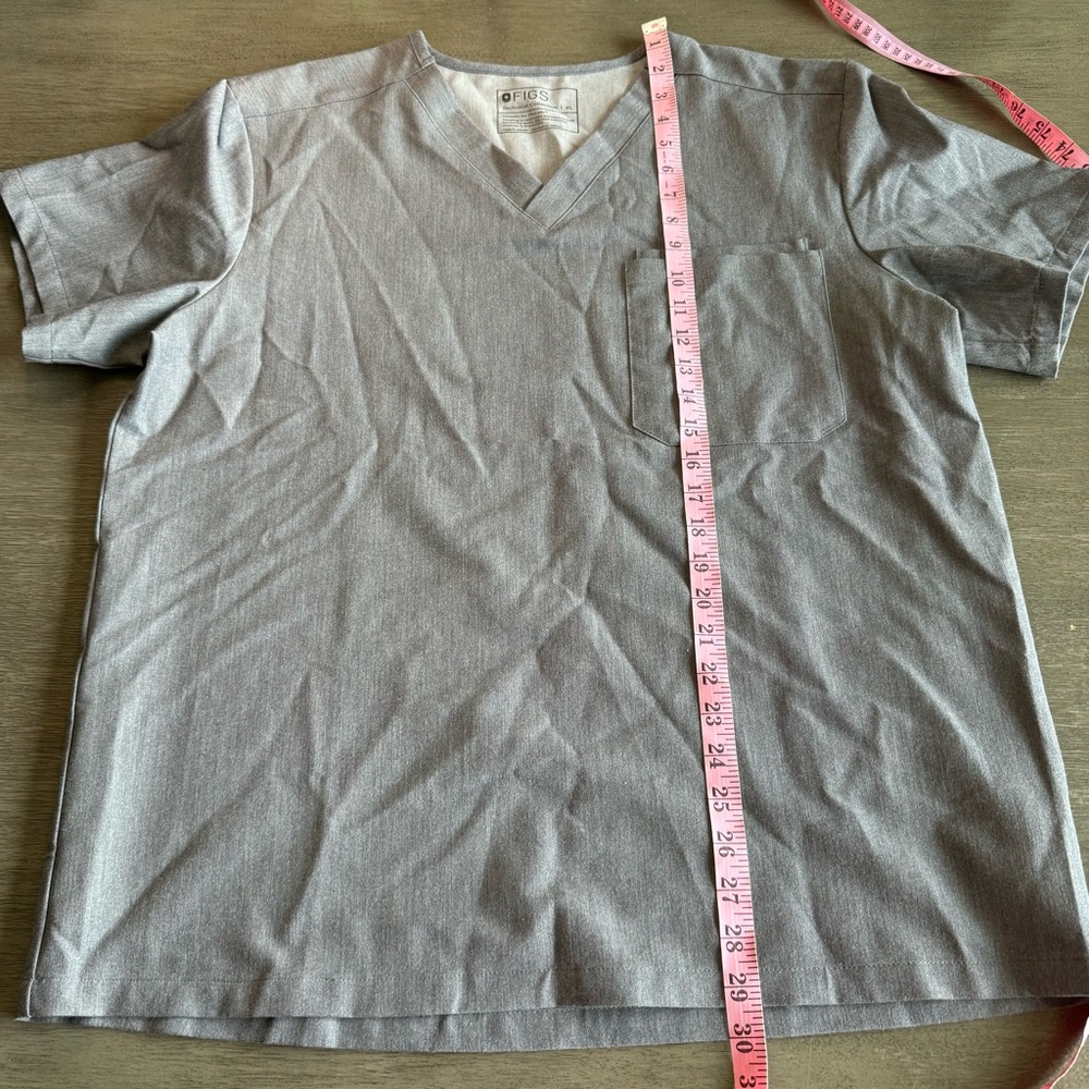 Figs Charcoal Grey Short Sleeve Catarina Tshirt Scrubs Top XL - Picture 7 of 7